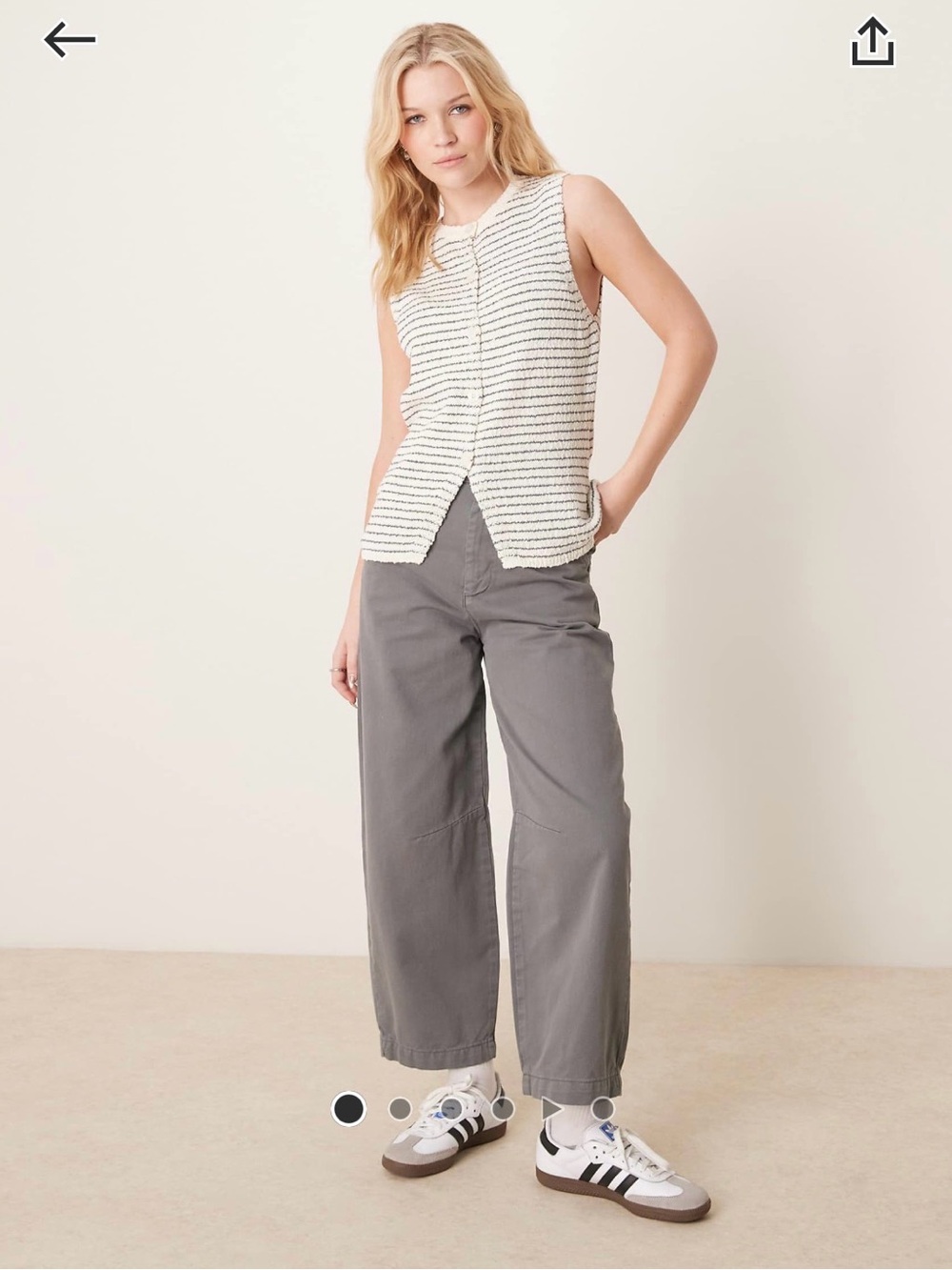ASOS High-Waisted Barrel Jean